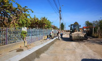 Cum arată șantierul de pe strada Petru Maior din Turda. Lucrările intră într-o nouă etapă
