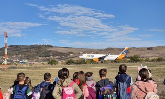 Peste 600 de copii, în vizită la Aeroportul Cluj. Ce au descoperit cei mici despre lumea aviației